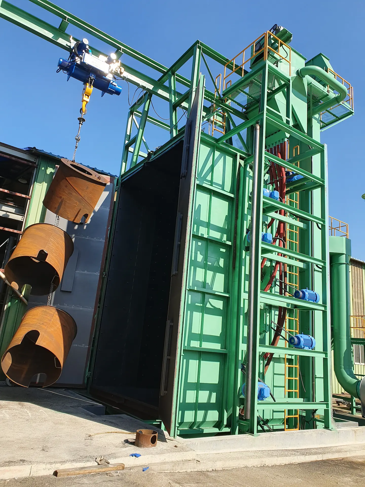 쇼트블라스 머신